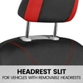 thumbnail image 5 of BDK Ultra Sleek Red Seat Covers, Full Set Front and Rear Bench for Cars Trucks SUV, 5 of 8