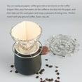 thumbnail image 4 of jesticaly Goutteur à Café Pliable en Acier Inoxydable Support de Rangement Filtre Cône Réutilisable Décoration Argent 1Ensemble, 4 of 6
