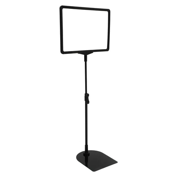 WHAMVOX  Advertising Rack Display Poster Stand Floor Standing Sign Holder Signage Black