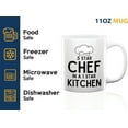 thumbnail image 4 of Chef Coffee Mug 11oz White -5 star chef - Chef Gift For Men Dad Husband Home Chefs Gourmet Chef Gift Cooking Passion Culinary, 4 of 6