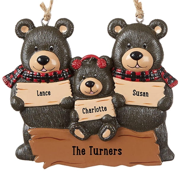 Ounissouiy Christmas Tree Pendant Home Interesting Xmas Decor Decorations Pendants Hanging Holiday Scene Prop Layout Bears DIY Indoor Kits de decoración para fiestas No.1