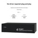 thumbnail image 2 of 4-Way AV Audio Splitter 1 in 4 Out Composite RCA AV Splitter 1X4 Video Audio Splitter Distributor fo, 2 of 5