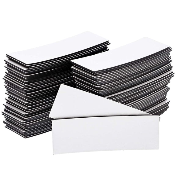 100 Pack Magnetic Dry Erase Labels, Name Tags Strips for Classroom Whiteboard Write On Shelf