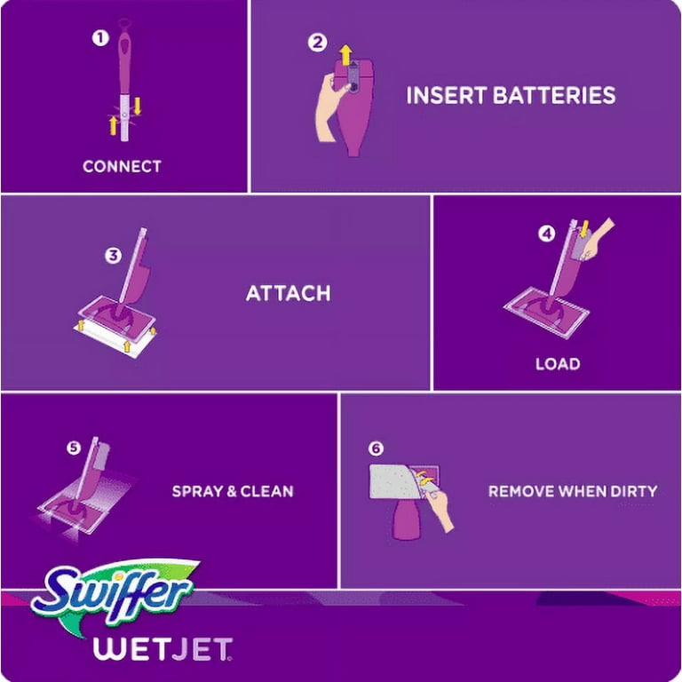 Swiffer PowerMop Floor Cleaning Solution with Lavender Scent (2 ct)