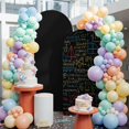 Cartoon Math Arch Backdrop Covers 5 FT, Abstract Number Chart Pattern ...