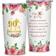 thumbnail image 1 of Regalos de 90 cumpleaños para mujeres, los mejores regalos para mujeres de 90 años, vaso de 20 oz con tapa y pajita para 90 cumpleaños, ideas para 90 cumpleaños, regalo de 90 años para mujeres,, 1 of 6