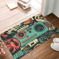 thumbnail image 4 of Honeii Retro Pop Art Collage Pattern Door Mat, Welcome Door Mats Outdoor Indoor, Stain and Fade Resistant, Non-Slip Entry Matfor Bedroom, Bathroom, Kitchen, 4 of 7