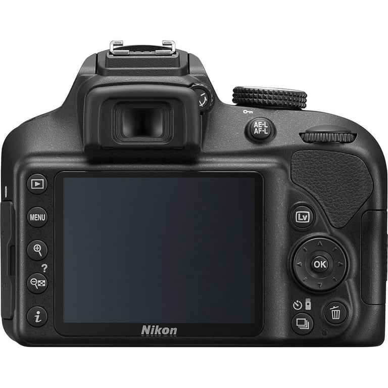 Nikon D3400 DSLR Camera + 18-55mm VR - 3 Lens Kit + Flash + 1yr Warranty +  64GB