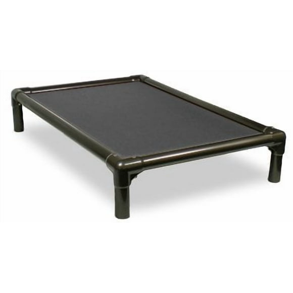 Kuranda Chewproof Dog Bed - Walnut PVC - 25" x 18" - Heavy Duty Vinyl - Smoke