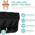 thumbnail image 2 of Pañales lavables para perros (paquete de 3), altamente absorbentes, pañales para perros, paquete de 3 pañales lavables para perros, pañales reutilizables para perras (negro, talla S), 2 of 5