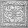 thumbnail image 1 of Ahgly Company Indoor Square Medallion Gray Traditional Area Rugs, 8' Square, 1 of 1