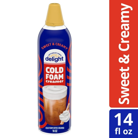 International Delight Sweet & Creamy Cold Foam Coffee Creamer, 14 oz Can