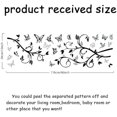 thumbnail image 3 of Black Branch Wall Stickers with Butterflies Vinyl Removable Peel and Stick Wall Decals Art Picture Decorations, 3 of 9