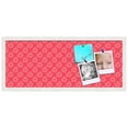 thumbnail image 2 of PinPix 30x12 Custom Cork Bulletin Board Floral Dark Pink Poster Board Has a Fabric Style Canvas Finish, Framed in Floral Dark Pink, by ArtToFrames (PinPix-600), 2 of 6