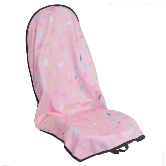 Funda de asiento de coche LoyaGour, color rosa jaspeado, impermeable, 75 x 142 cm