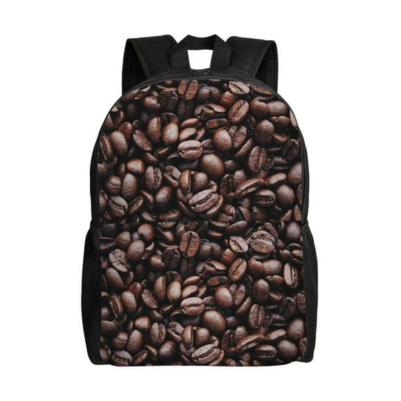 Saiise Coffee Bean for Backpack for Daily Travel School Work Fits 15in Laptop Lightweight Casual Bag for Men and Women