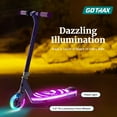 thumbnail image 4 of GOTRAX Scout light-up kids’ electric scooter for ages 4–7, 80w motor, 6 mph, colorful led front wheel & deck, lightweight,Pink, 4 of 10