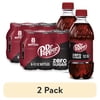 (2 pack) Dr Pepper Zero Sugar Soda Pop, 12 fl oz, 8 Pack Bottles