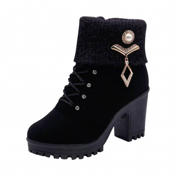 Pisexur Womens Cowboy Boots Chunky Block Low Kitten Heel Pointed Toe Ankle Boots Short Bootie Slip-on Classic Dress Ankle Heels Boots