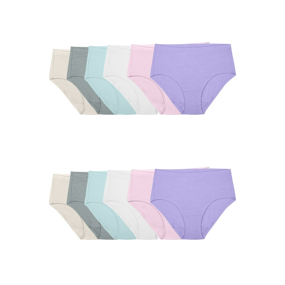 Fruit of the Loom - Fruit of the Loom Women's Beyondsoft Modal Low-Rise Brief Underwear, 12-Pack