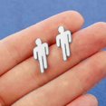 thumbnail image 3 of Unique Silver Earrings for Women by Billie Eilish One Pair Included, 3 of 5