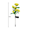 thumbnail image 2 of Solar Outdoor Light Rose Flower Decoration For Garden Path Landscape, 2 of 5