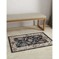 thumbnail image 3 of Rugs.com Eco Traditional Collection Rug – 4' x 6' Charcoal Gray Medium Rug Perfect For Entryways, Kitchens, Breakfast Nooks, Accent Pieces, 3 of 9