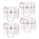 thumbnail image 5 of Cajas de Ramo Sunnimix Bolsa de Papel de Regalo 4 Piezas Color Blanco, 5 of 8