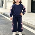 thumbnail image 2 of KEXE Baby Girls Sweatshirt Suit Ribbon Bow On Sleeves And Trousers, 2 of 9