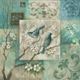thumbnail image 2 of Vollherbst-Lane, Elaine 26x26 Black Ornate Wood Framed with Double Matting Museum Art Print Titled - Arboretum Spring Song III, 2 of 4
