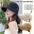 thumbnail image 3 of Holzlrgus UV Protection Hat Without Makeup, UV Sun Protective Convertible Beach Visor Hat, Sun Visor Hat for Women, 3 of 7