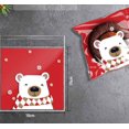 thumbnail image 3 of RV 400 Bolsa adhesiva autosellante para dulces, copos de nieve y árbol de Papá Noel, bolsa para galletas Kraft, 3 of 4