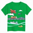 thumbnail image 4 of NOLDARES Boys Shirt Cotton Short Sleeve Tshirts for Boys Summer Tops Kids Clothes Size 5-14 Years(Green,13-14 Years), 4 of 4