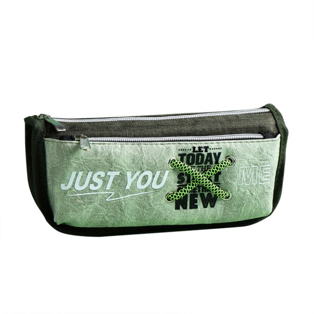 Estuche de lona de gran capacidad para estudiantes Estuche de lápices con cremallera Estuche de papelería Estuche de lápices Wmkox8yii HFSH3164