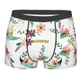 thumbnail image 4 of Goofa Pretty Floral With Leaves Printed Men's Boxer Briefs Underwear, Moisture-Wicking Underwear, Trunk,Soft and Breathable Cotton Underwear-, 4 of 9
