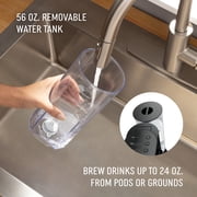 Ninja Pods & Grounds Specialty Single-Serve Coffee Maker, K-Cup Pod Compatible, Built-In Milk Frother, PB051, Black
