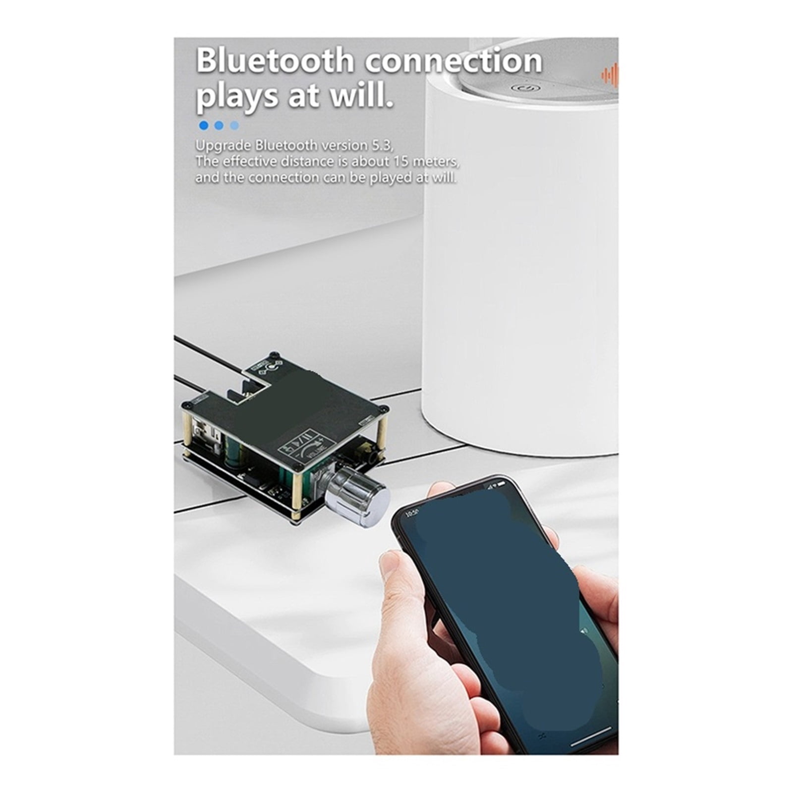 Mono Digital Amplifier Module Supports True Wireless DIY Simple Mono Amplifier ,Bass & Treble Control