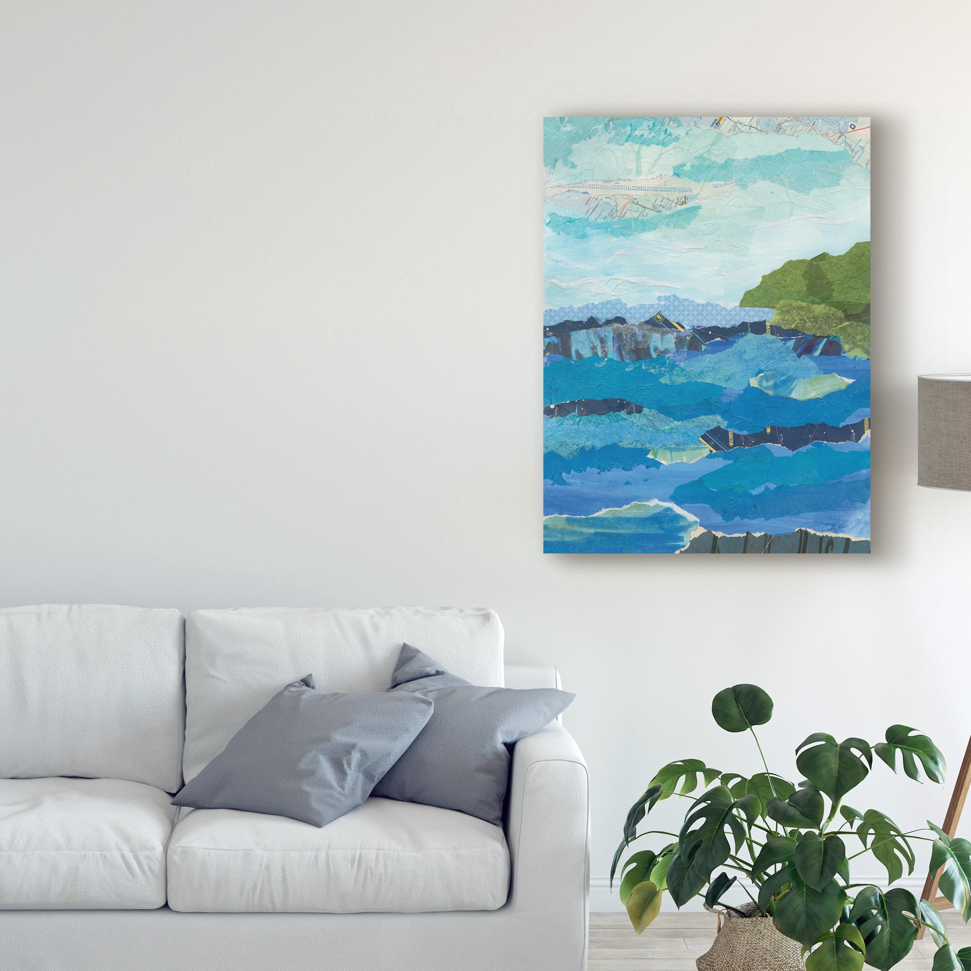 Trademark Fine Art 'Abstract Coastal IV' Canvas Art by Courtney Prahl