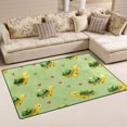 thumbnail image 2 of Watercolor Turtle Pattern Memory Foam Area Rug 31"x20" Non Slip, Absorbent, Fade Proof for Living Room, Bedroom, Office, 2 of 7