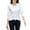 White, variant on aidice Shirts for Women Casual Round Neck Long Sleeve Tops Comfy Fitting Solid Color Tee Shirts Underwear