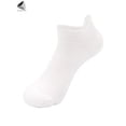 thumbnail image 2 of PULLIMORE 3 PairsMens Ankle Sports Socks Breathable Cotton Cushion Low Cut Sock for Athletic Running (White), 2 of 7
