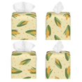 thumbnail image 2 of Balery Yellow Corn Porta Pañuelos de Cuero con Estampado – Funda Moderna Cuadrada para Caja de Pañuelos, Dispensador 5x5x5'', 2 of 7