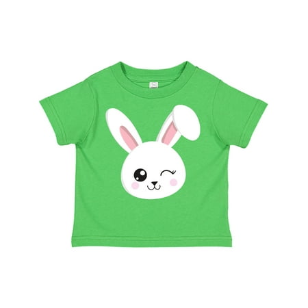 

Inktastic Cute Bunny Bunny Head White Bunny Winking Bunny Gift Toddler Boy or Toddler Girl T-Shirt