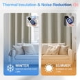 thumbnail image 3 of JIATER Blackout Curtains Set of 2 Panels for Bedroom Living Room 52 x 84 inch,Thermal Insulated Room Darkening Blackout Curtains with Grommet,Nature, 3 of 6