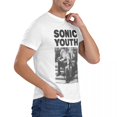 thumbnail image 5 of Camiseta divertida con póster vintage para hombre, cuello redondo, 100 % algodón, camiseta de manga corta Sonic Youth, tallas 4XL y 5XL, 5 of 5