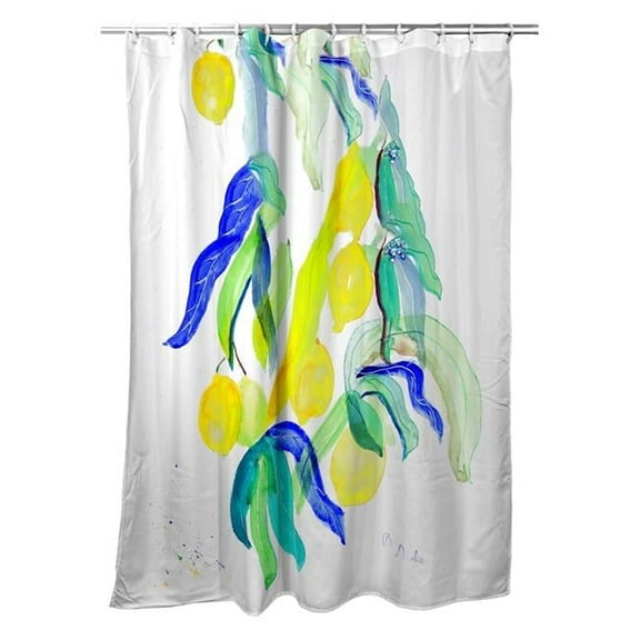 Betsy Drake SH1112 Lemon Tree Shower Curtain
