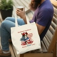 thumbnail image 4 of Republican Boston Terrier Making Woof Count Election 2024 Canvas Tote Bag Gentleman Dog Lover Gifts Reusable Shopping Grocery Bag - 01002, 4 of 5