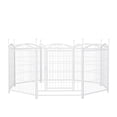 thumbnail image 5 of ZephyPaws  Heavy Duty Dog Playpen 32in Height,Indoor Outdoor Pet Fence Enclosure for Medium and Small Dogs,Foldable Puppy Exercise Pen for Indoor and RV Camping or Yard (8 Panels,White), 5 of 11