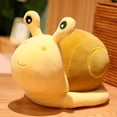 thumbnail image 3 of Juguete de peluche de caracol de dibujos animados para niños, cojín de muñeco esponjoso, adornos de mesa para coche, decoración del hogar, regalo de cumpleaños, 3 of 7