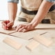 thumbnail image 4 of Tacos De Madera, Resistentes, Livianos, De Uso Versátil, Alta Resistencia, 100 Piezas, Tapones Ranurados De Madera Planos Y Delgados Para Hacer Artesanías, 4 of 7